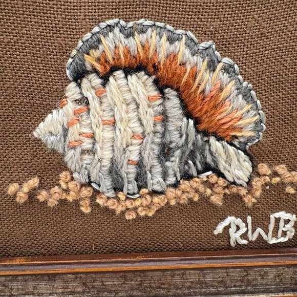 Jiffy Stitchery Kit - Designed by Nancy Overton - "Spider Conch Shell" MCM compl - Picture 2 of 8